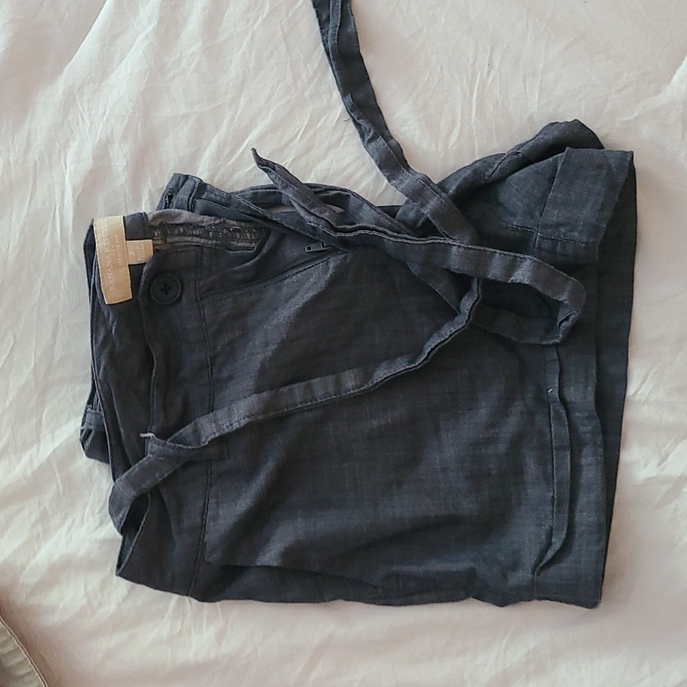 Banana Republic Martin Fit cuffed shorts with tie